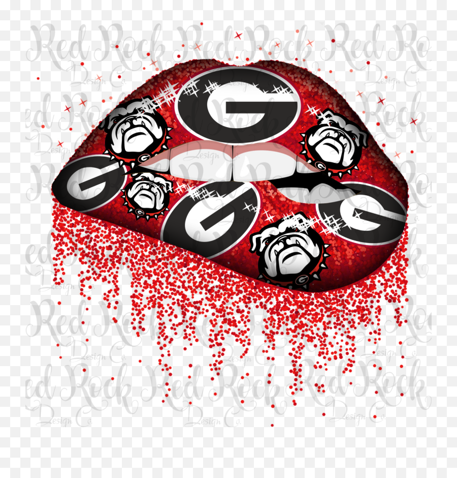 Download Hd Georgia Bulldogs Lips - Ohio State Logo Glitter Top One Pot Emoji,Ohio State Logo