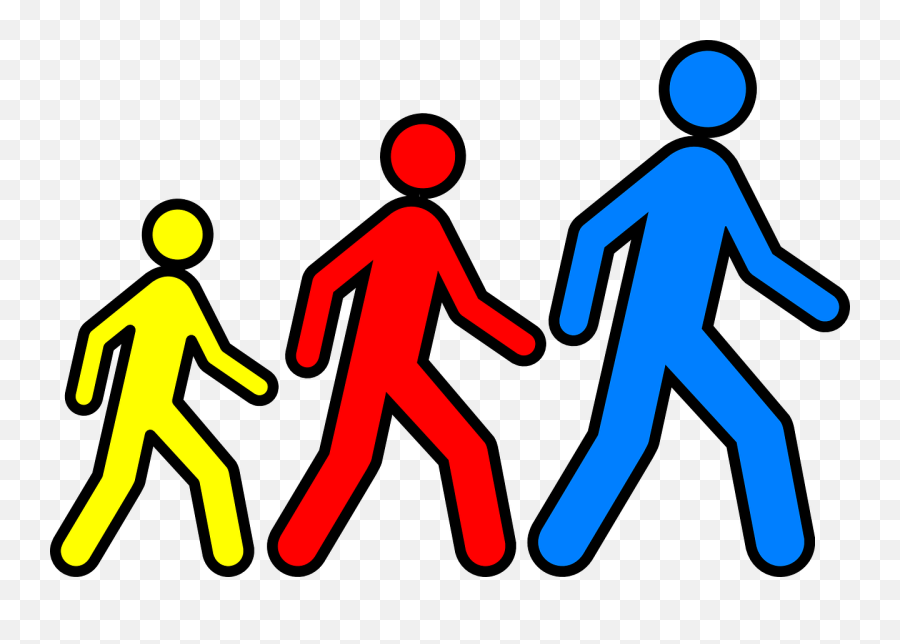 Free Walking Group Cliparts Download - Big Bigger Biggest People Emoji,Walking Clipart