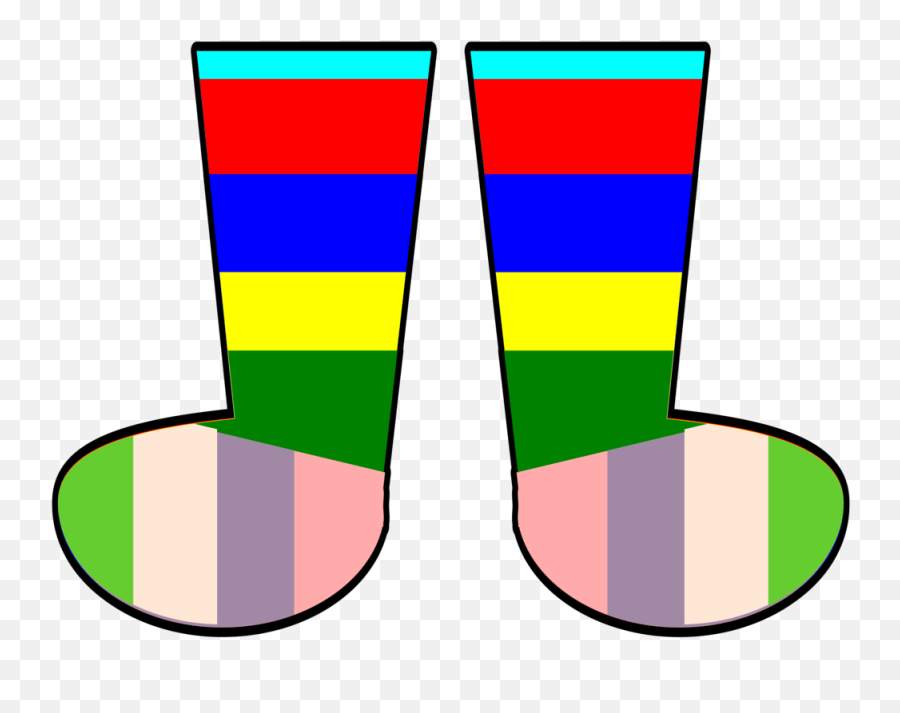 Crazy Sock Clipart - Silly Socks Clipart Emoji,Socks Clipart