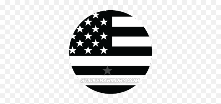 Black And White American Flag Logo - Black N White American Flag Png Emoji,American Flag Logo