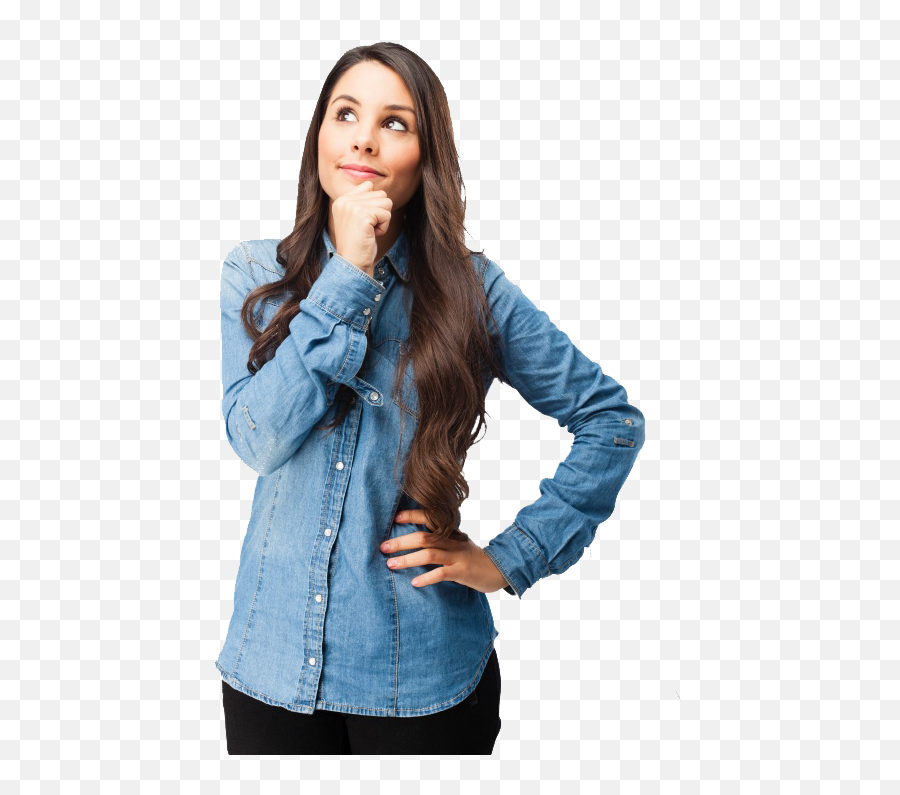 Thinking Woman Png Image Transparent - Transparent Woman Thinking Png Emoji,Woman Png