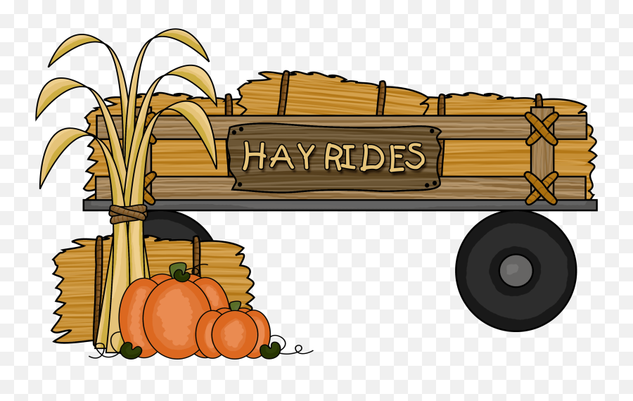 Hayride Clipart Wagon Hayride Wagon Transparent Free For - Wagon Hayride Clipart Emoji,Pumpkin Patch Clipart