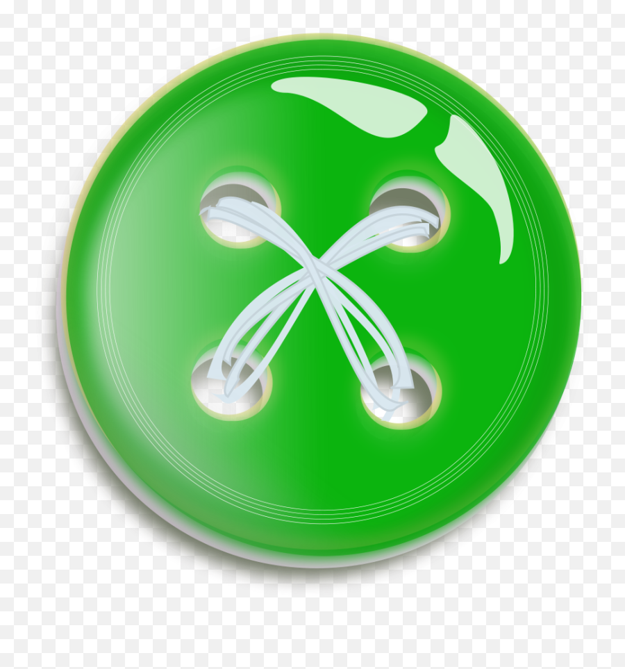 Set Use Green Button Button Clipart - Botao De Costura Png Emoji,Button Clipart