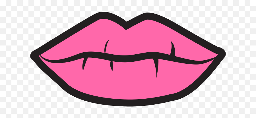 Pink Lips Clipart Free Svg File - Lip Care Emoji,Lips Clipart