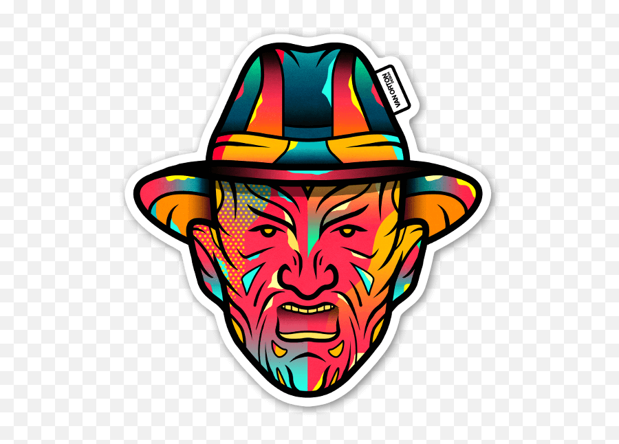 Die Cut Freddy Krueger - Vector Freddy Krueger Png Emoji,Freddy Krueger Png