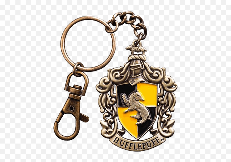Hufflepuff Crest Key Chain - Harry Potter Hufflepuff Keychain Emoji,Hogwarts Crest Png