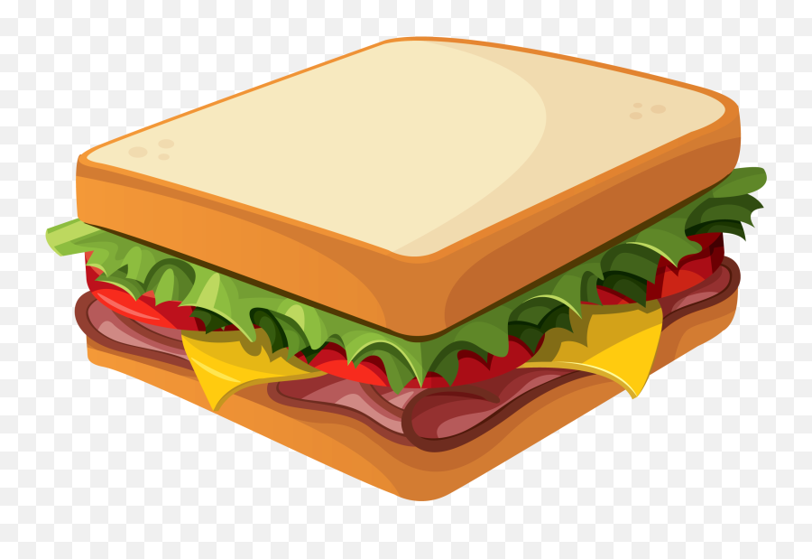 Library Of Sandwich Vector Clip Transparent Library Png - Transparent Background Sandwich Clipart Emoji,Vector Clipart