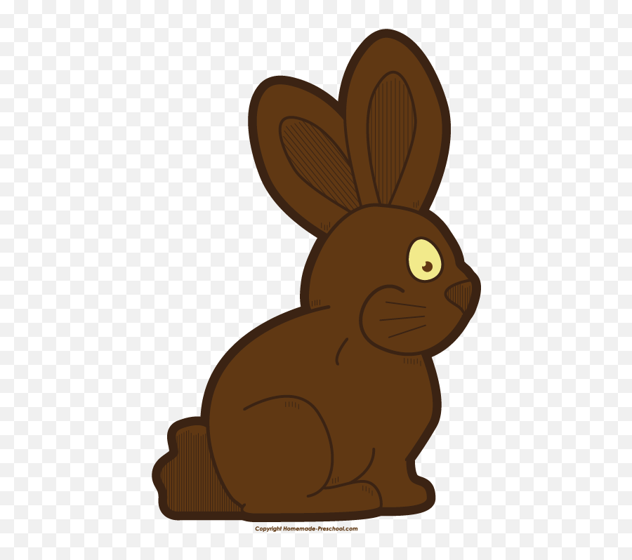 Download Cute - Chocolate Easter Bunny Clipart Png Image Chocolate Bunny Clipart Emoji,Easter Bunny Clipart