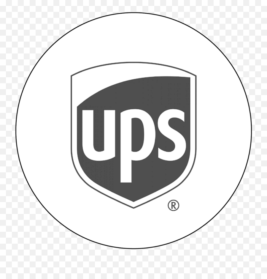 Storelogos - Black And White Emoji,Ups Logo