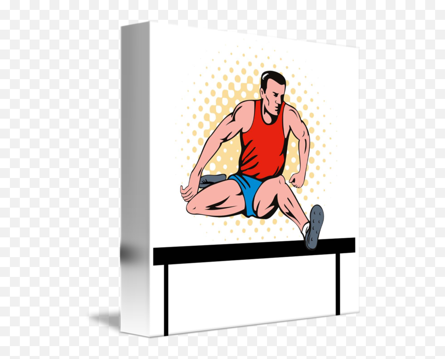 Jumping Clipart Athletic Person - Track And Field Clip Art Emoji,Jumping Clipart