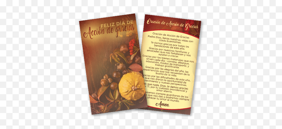 Catholic Prayer Cards In English U0026 Spanish Lpi - Book Cover Emoji,Thanksgiving Blessings Clipart
