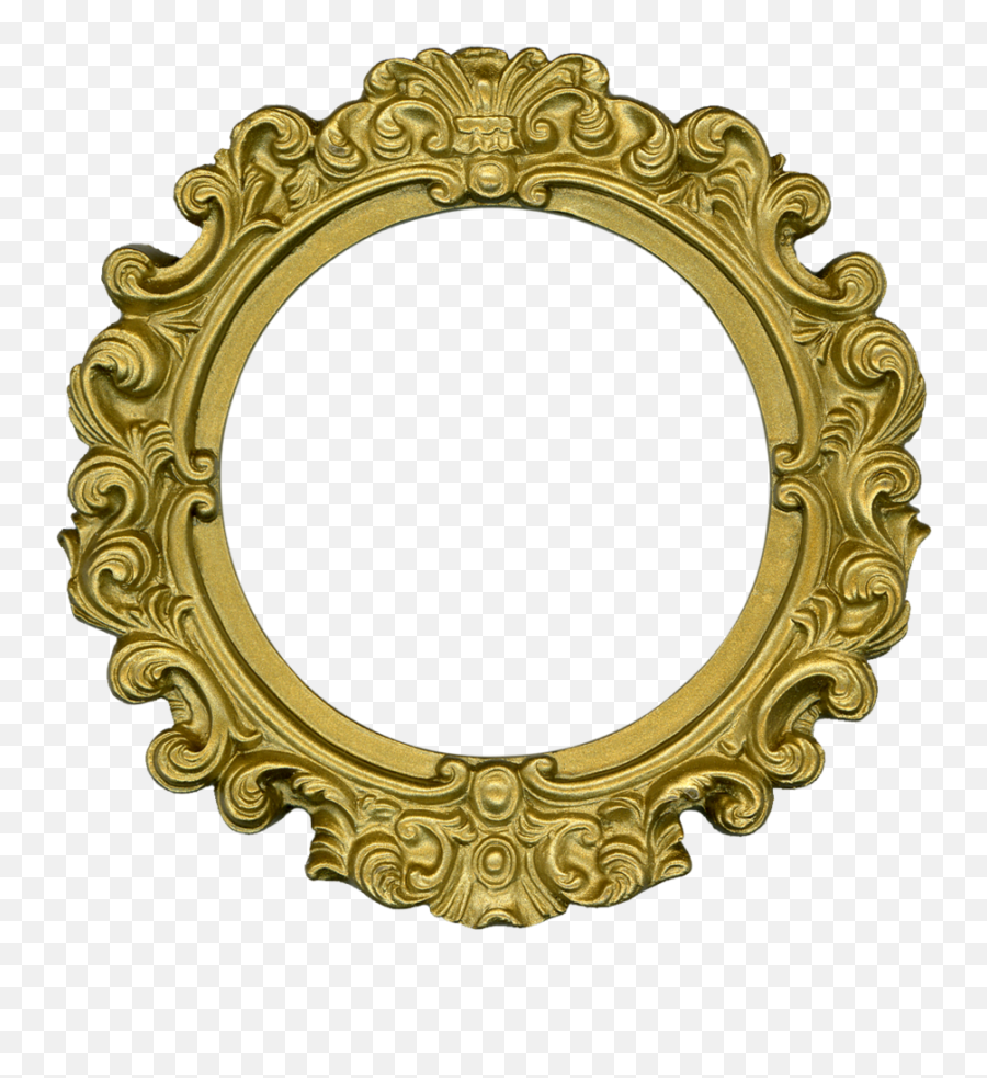 Gold Transparent Png Round Photo Frame Free Downloads Ping Emoji,Gold Frames Png