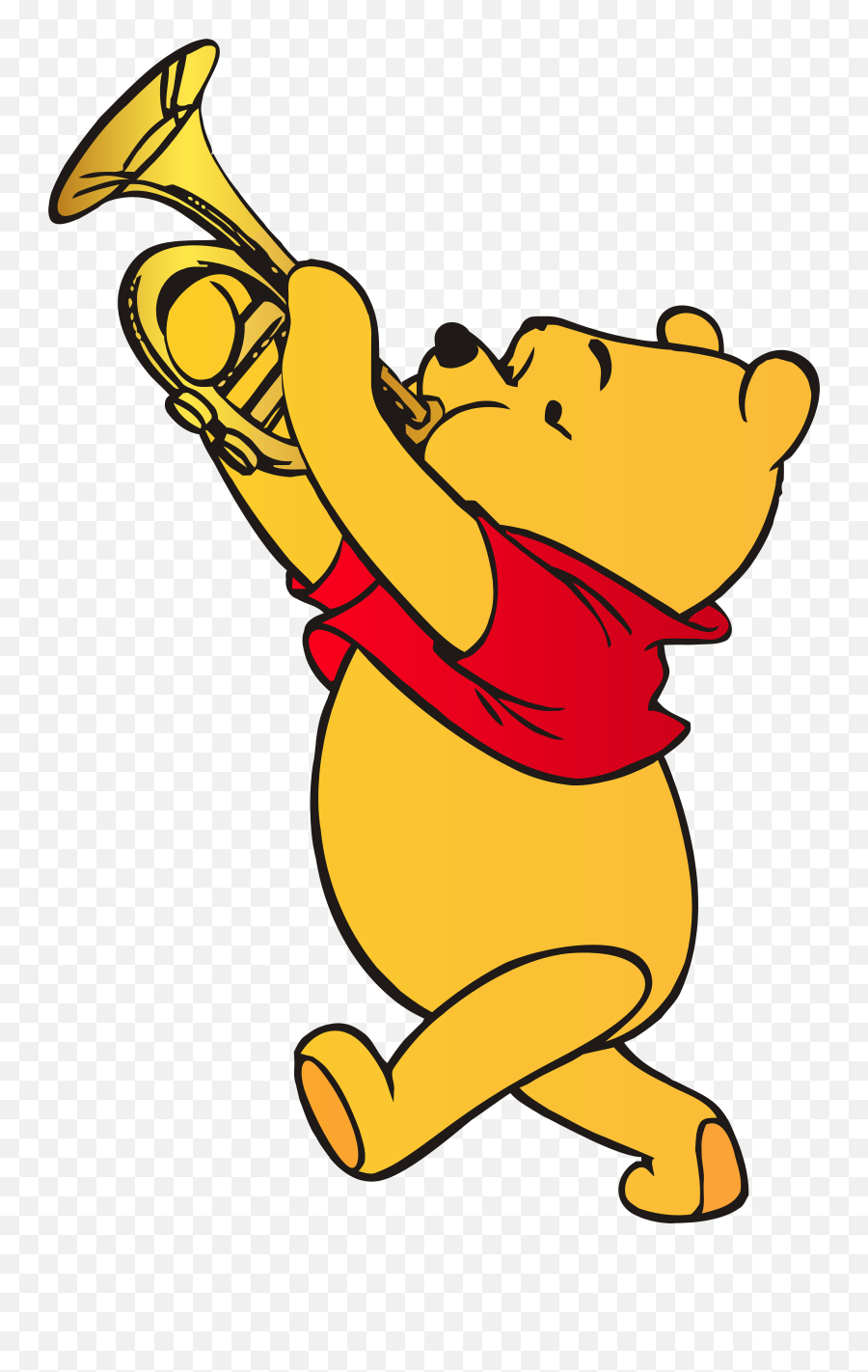 Skillful Ideas Winnie The Pooh Clipart - Playing Trumpet Clip Art Emoji,Trumpet Clipart