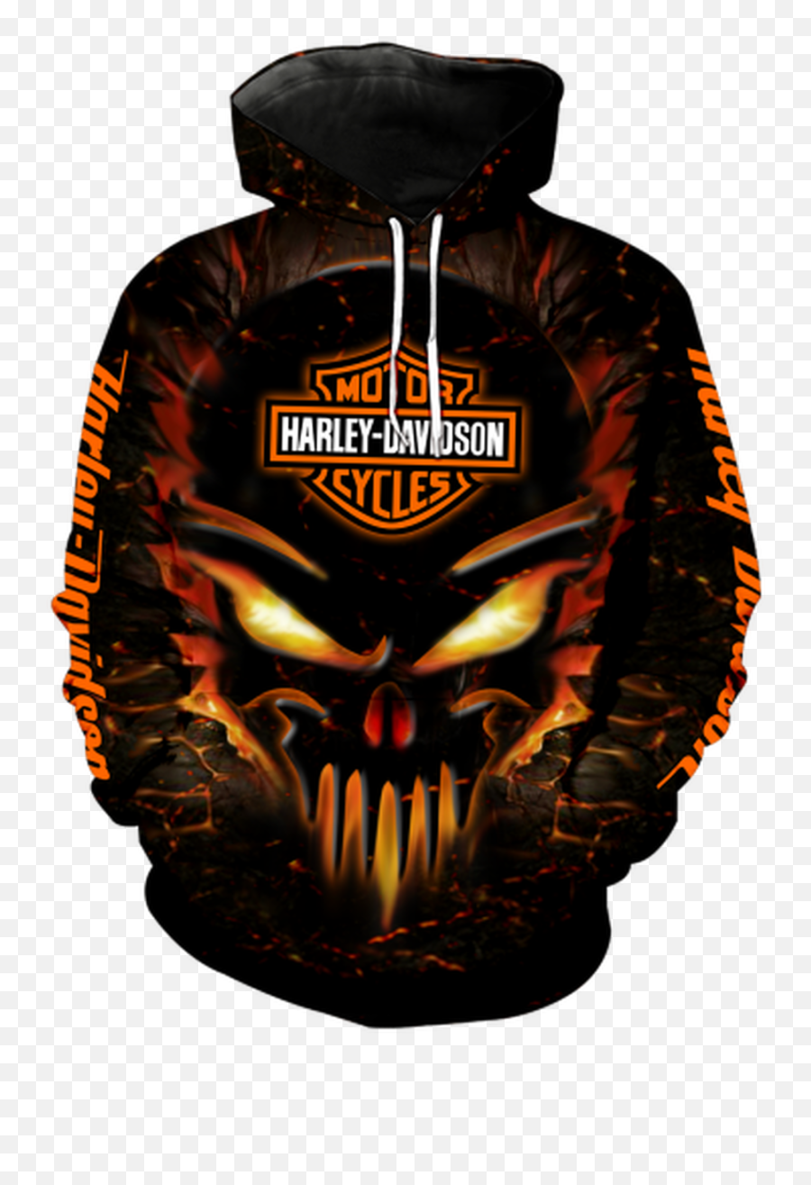 Official - Harleydavidsonmotorcyclepulloverskullhoodies Emoji,Harley Davidson Logo Stencil