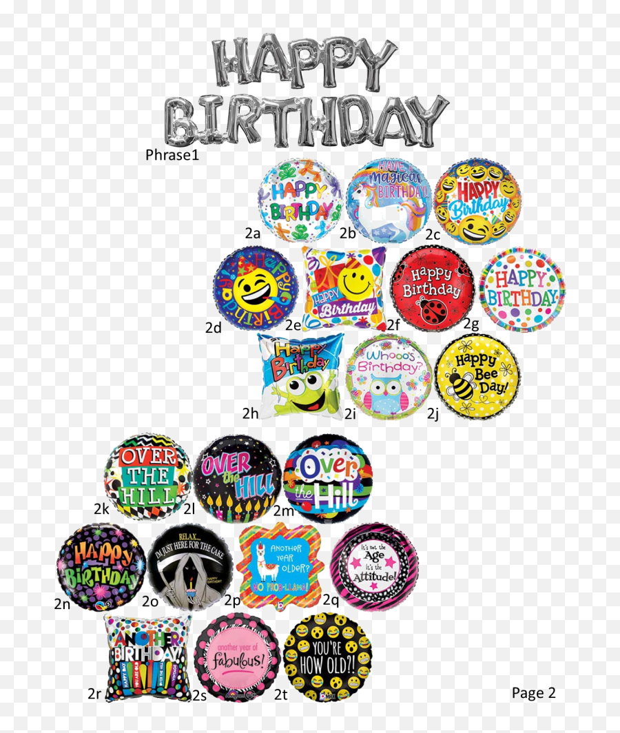 Birthday Balloon Options For Deliverytampa Florida Yteevents Emoji,Birthday Balloons Transparent