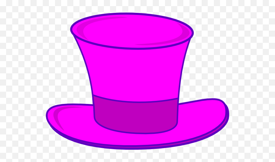 Pink Top Hat Clip Art At Clker - Pink Top Hat Clipart Emoji,Top Hat Clipart