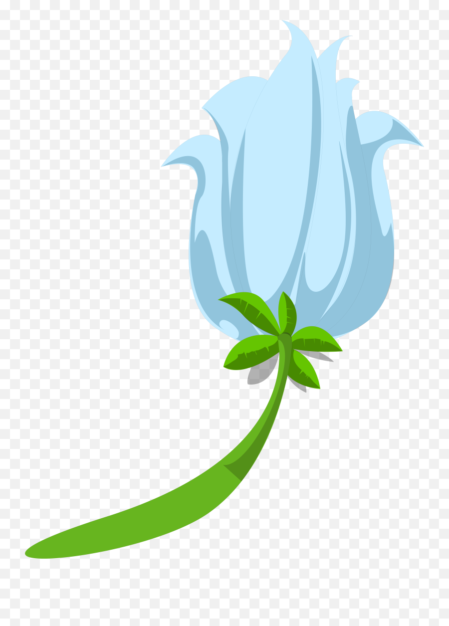 Transparent Tropical Flowers Clipart - Blue Exotic Flower Emoji,Blue Flowers Transparent