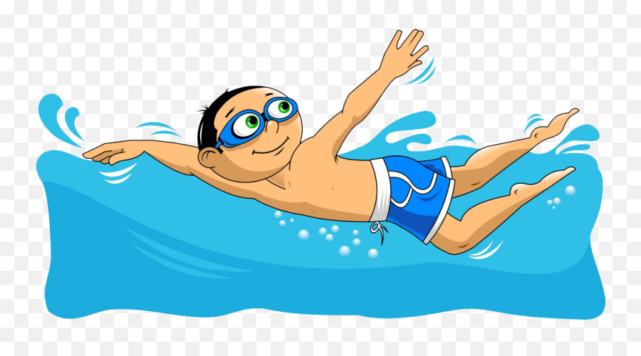 Boy Swimming Clipart Transparent - Clipart World Emoji,Swim Clipart Black And White