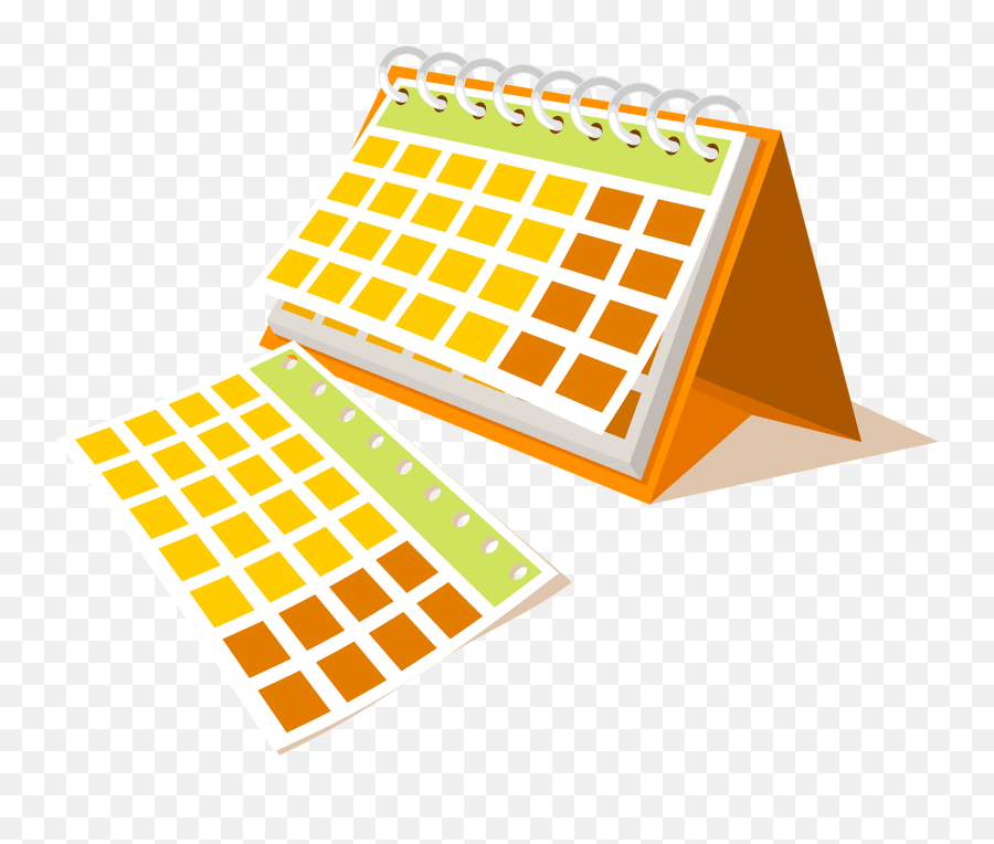 Calendar Desk Clipart - Horizontal Emoji,Calendar Clipart