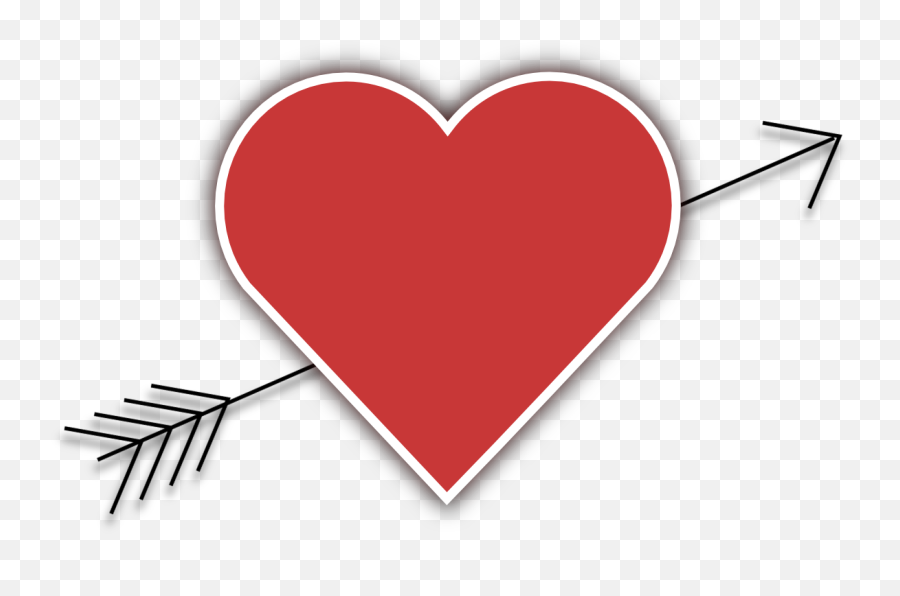 Heart Arrow Valentine - Free Vector Graphic On Pixabay Heart With Arrow Small Emoji,Cupid Clipart