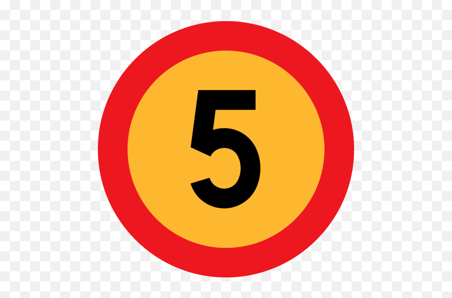 Number 5 Transparent Images - Angka 5 Emoji,5 Png
