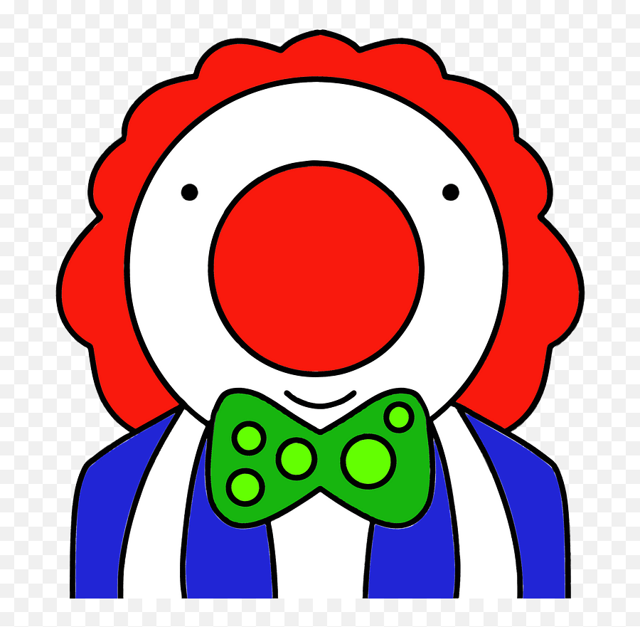 Clown Clipart - Dot Emoji,Clown Wig Png