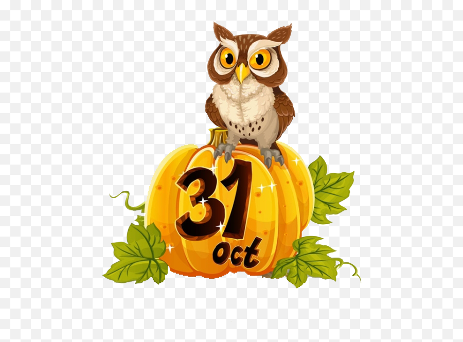 October Owl Png U0026 Free October Owlpng Transparent Images - Halloween October Free Clip Art Emoji,October Clipart Free
