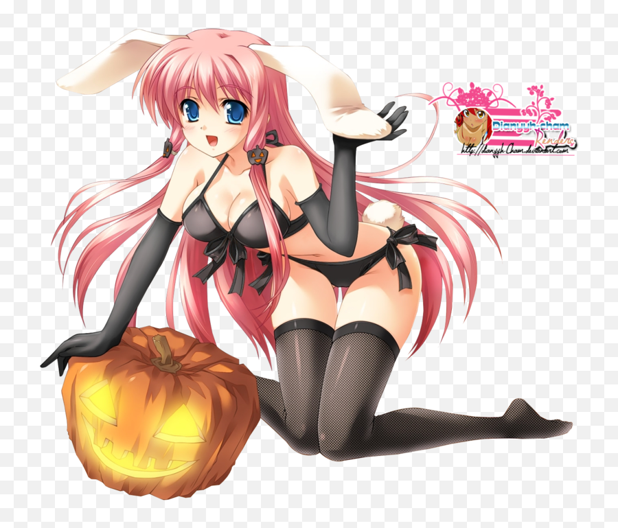 Sexy Anime Girls Halloween Png Image - Anime Sexy Halloween Girls Png Emoji,Hot Anime Girl Png