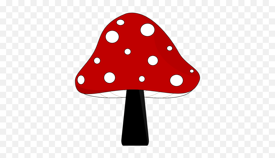 Red And Black Mushroom Clip Art - Mushroom Cliparts Emoji,Mushroom Clipart