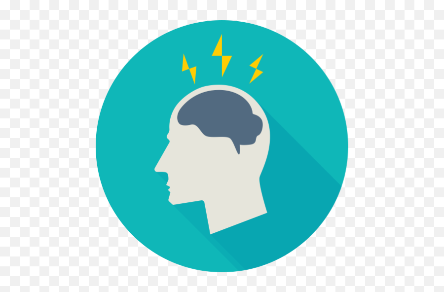 Headache Confusion Delirium - Flat Brain Icon Png Emoji,Headache Clipart