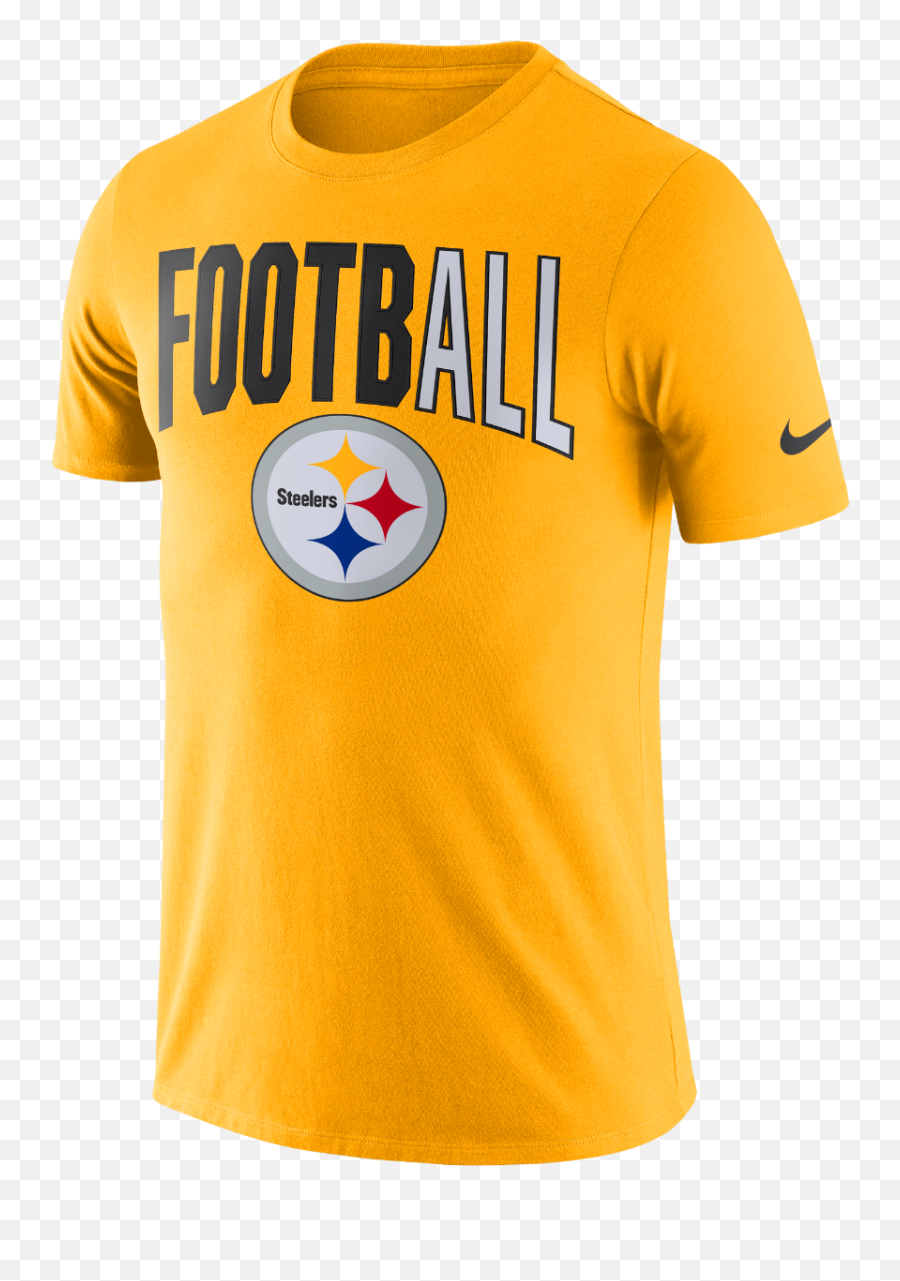 Nike Short Sleeve Football Gold T - Pittsburgh Steelers Helmet Emoji,Nike Logo Sweatshirts