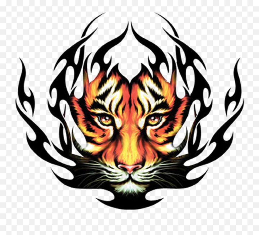 Looking For Clip Art Clipart Panda - Free Clipart Images Fire Tiger Tattoos Emoji,Tiger Face Clipart