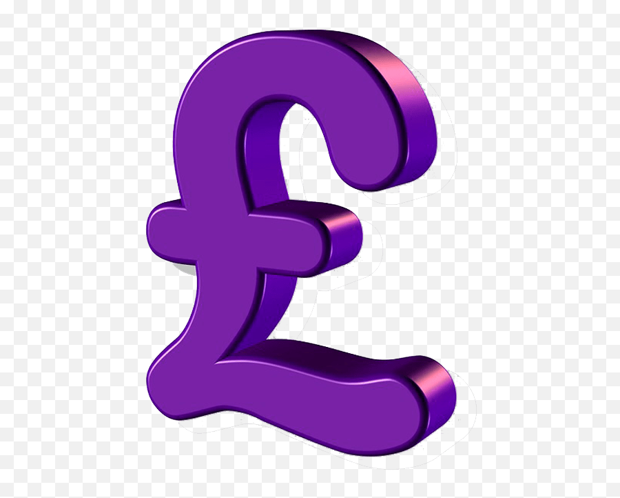 Purple Pound Sign Transparent Image - Transparent Background Emoji,Money Sign Clipart