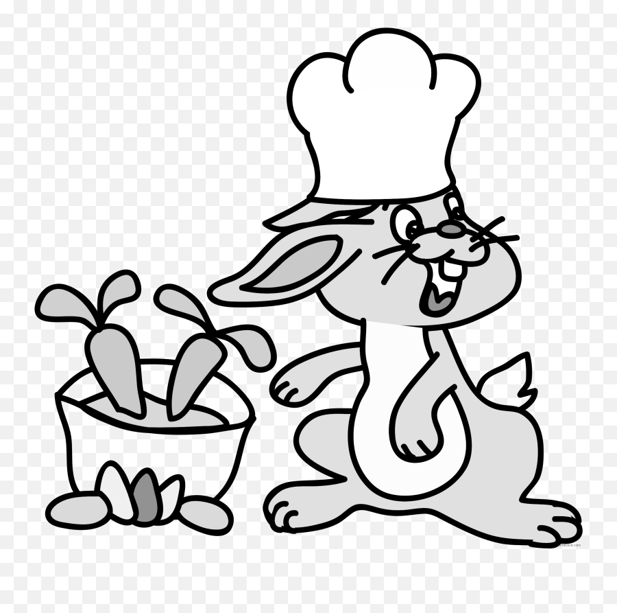 Rabbit High Quality Animal Free Black White Clipart - Hewan Emoji,Rabbit Black And White Clipart