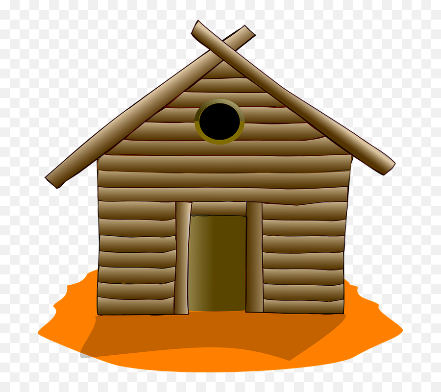 Clipart House Wood Clipart House Wood - Clip Art Wooden House Emoji,Wood Clipart