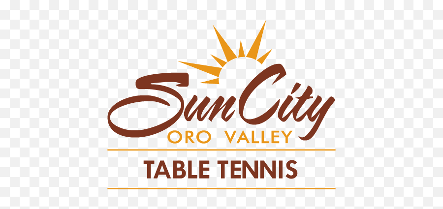 Table Tennis - Sun City Oro Valley Emoji,Table Tennis Logo
