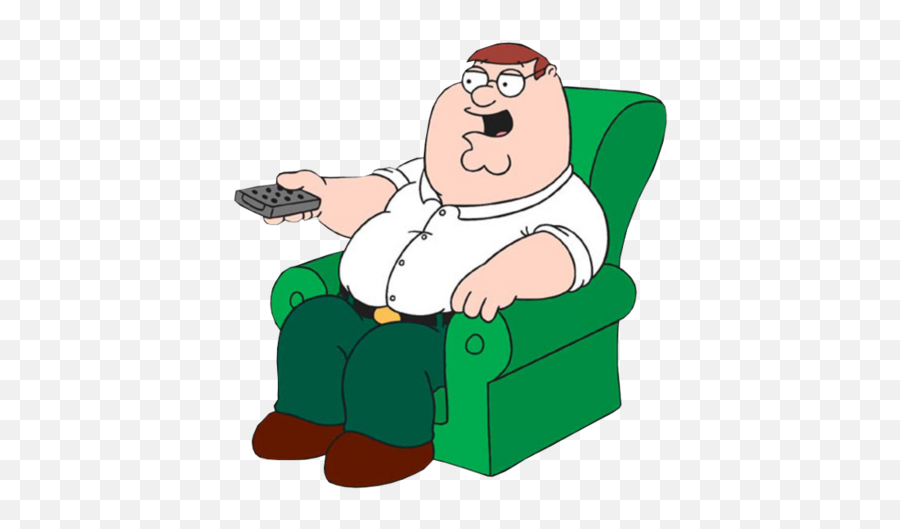 Peter Griffin - Peter Griffin Watching Tv Full Size Png Oh Cool A Schizo Thread Emoji,Peter Griffin Png