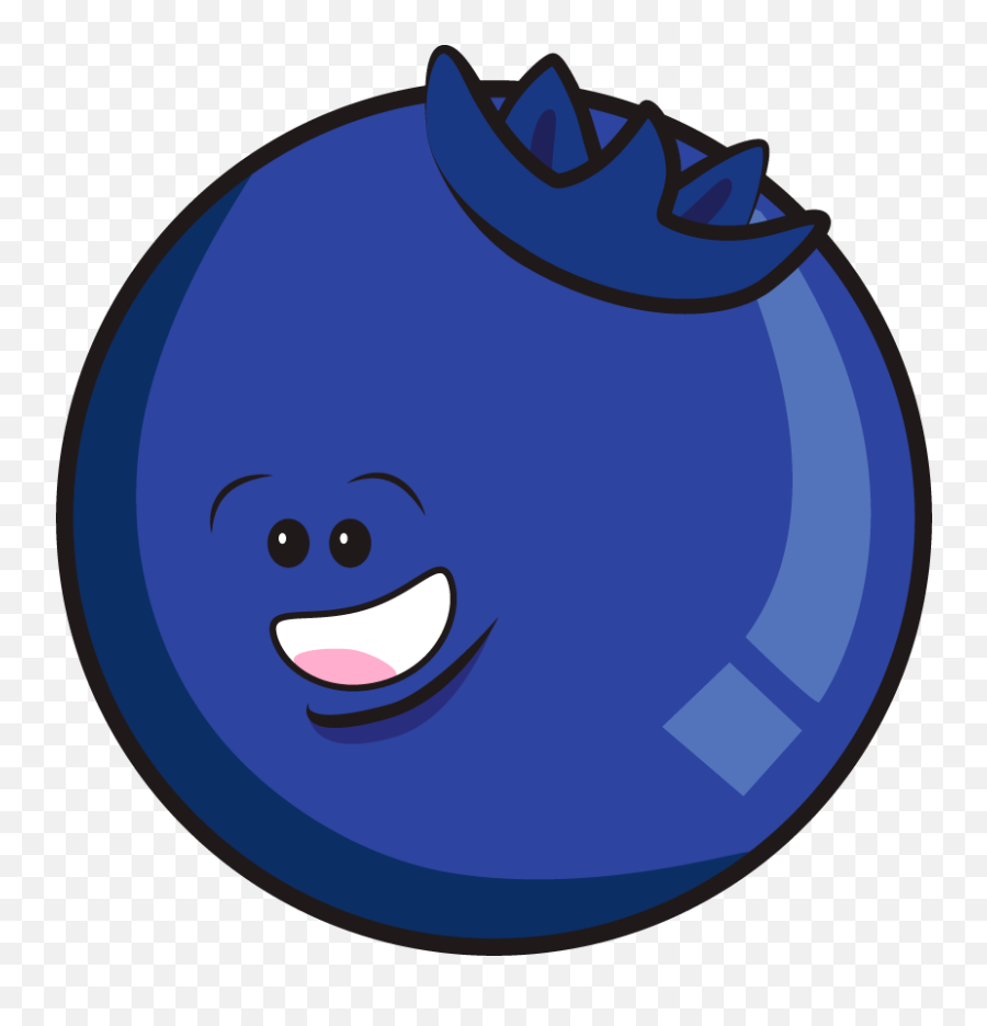 Blueberry - Cartoon Blue Berry Png Emoji,Blueberry Clipart