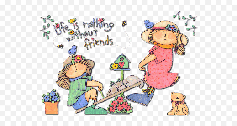 Good Friends Cartoon Emoji,Best Friends Clipart