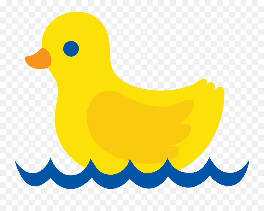 Duck Floating Clipart - Transparent Clip Art Duck Emoji,Duck Clipart
