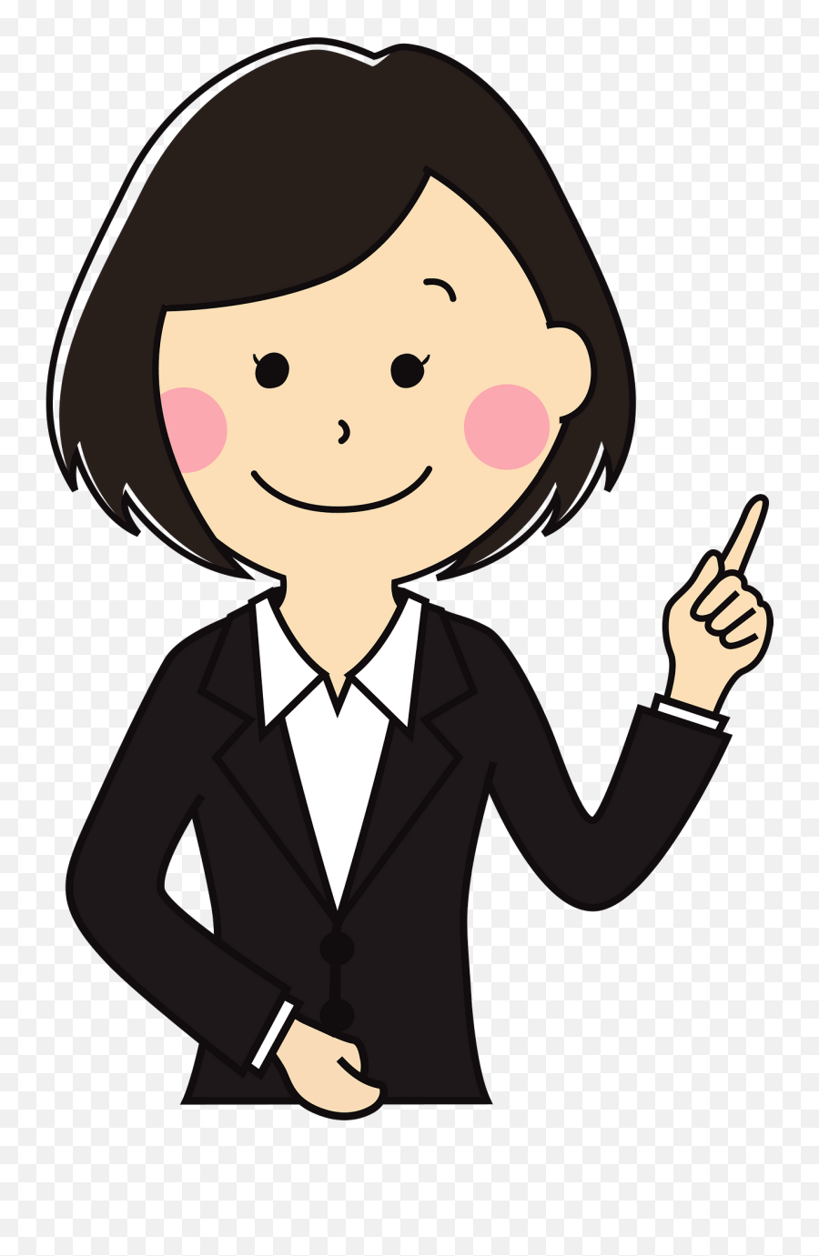 Businesswoman Is Expressing Joy Clipart - Happy Emoji,Joy Clipart