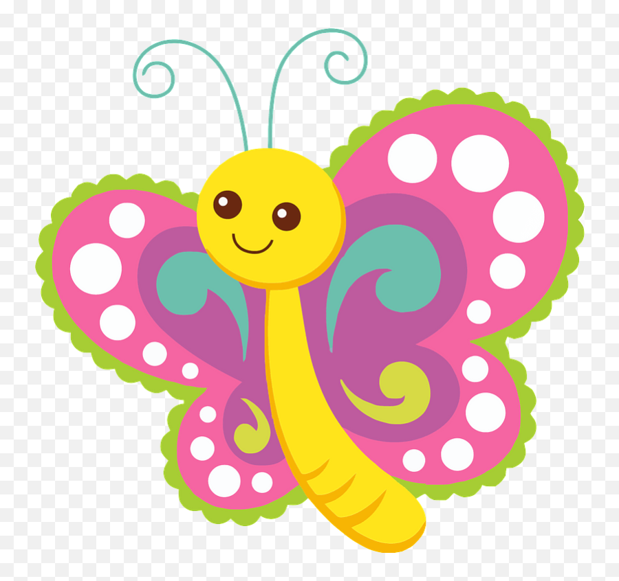 Cute Butterfly Clipart - Cartoon Butterfly Clipart Emoji,Butterfly Clipart