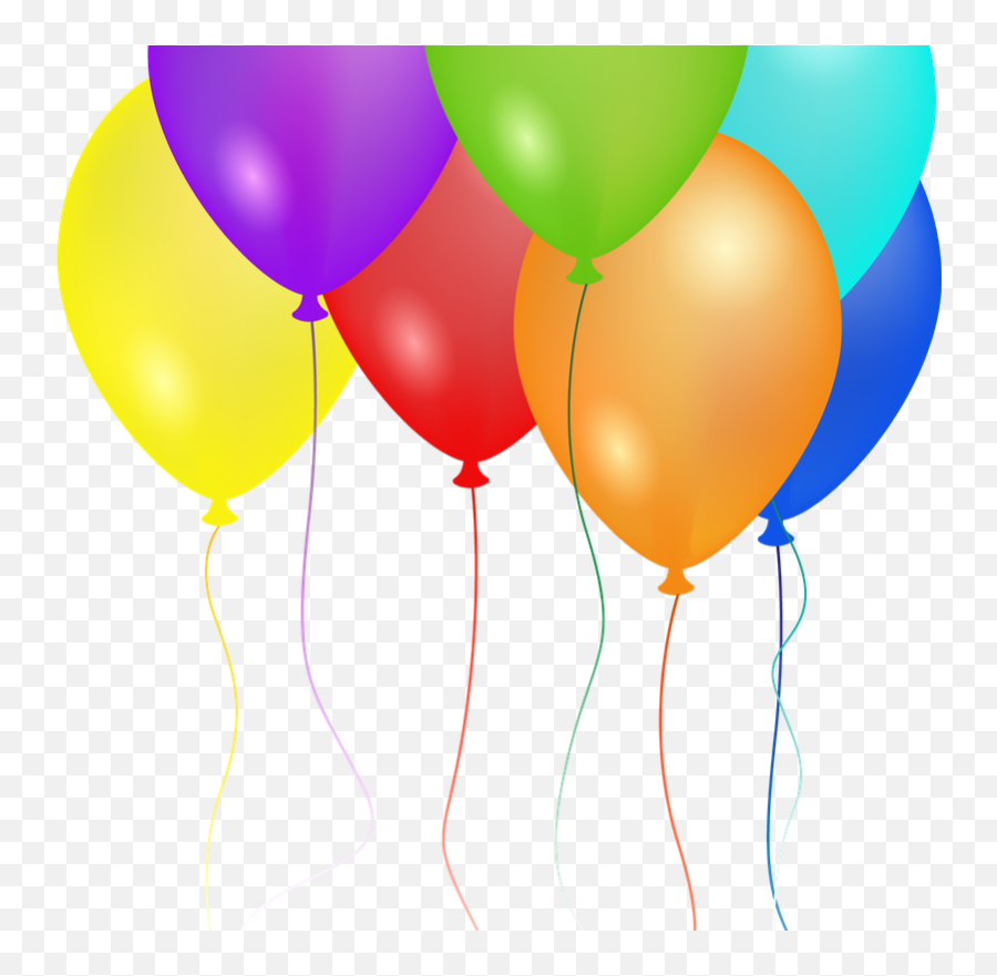 Birthday Party Balloons Png Image - Birthday Balloons Png Emoji,Birthday Balloons Png