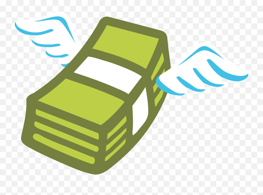 Money With Wings Emoji - Clipart Flying Money Png,Money Emoji Png