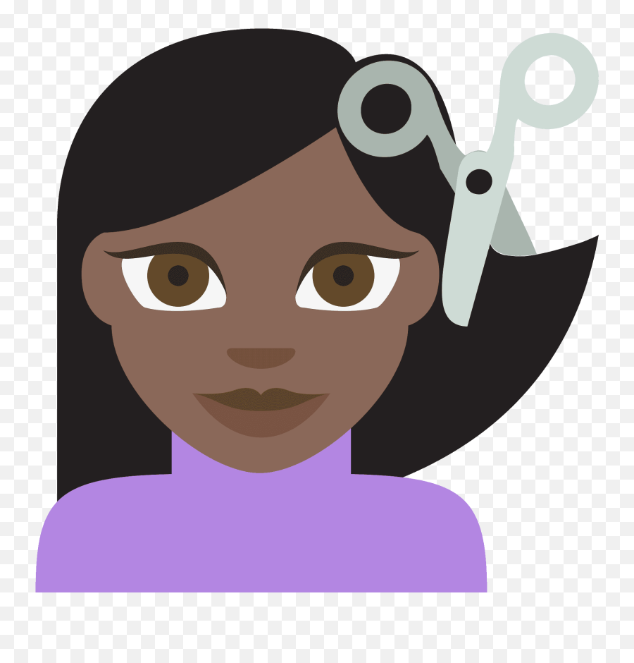 Person Getting Haircut Emoji Clipart Free Download - Cutting Hair Emoji Png,Haircut Clipart