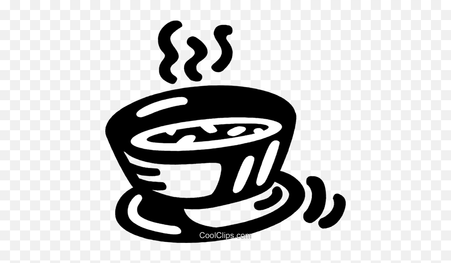 Bowl Of Soup Royalty Free Vector Clip Art Illustration - Logo Mangkok Vector Png Emoji,Soup Clipart Black And White