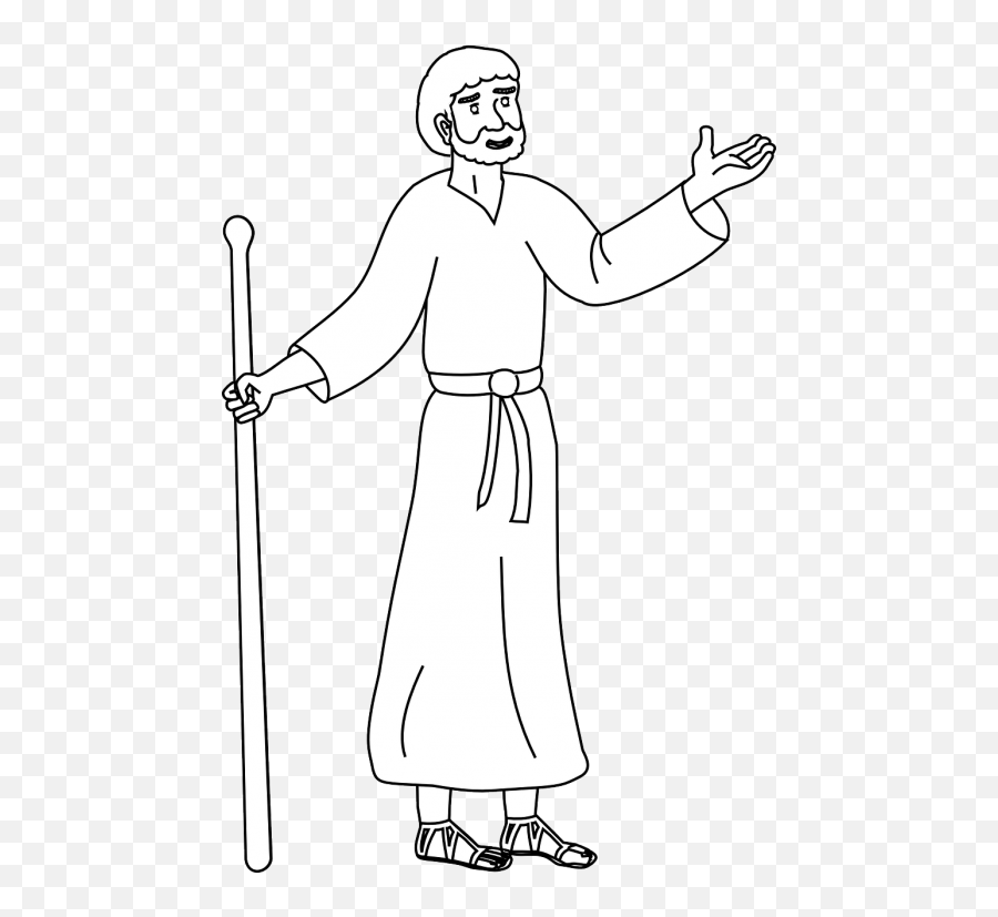 Mosesreligionchristianitycommandments10 - Free Image Gambar Nabi Musa Hitam Putih Emoji,10 Commandments Clipart