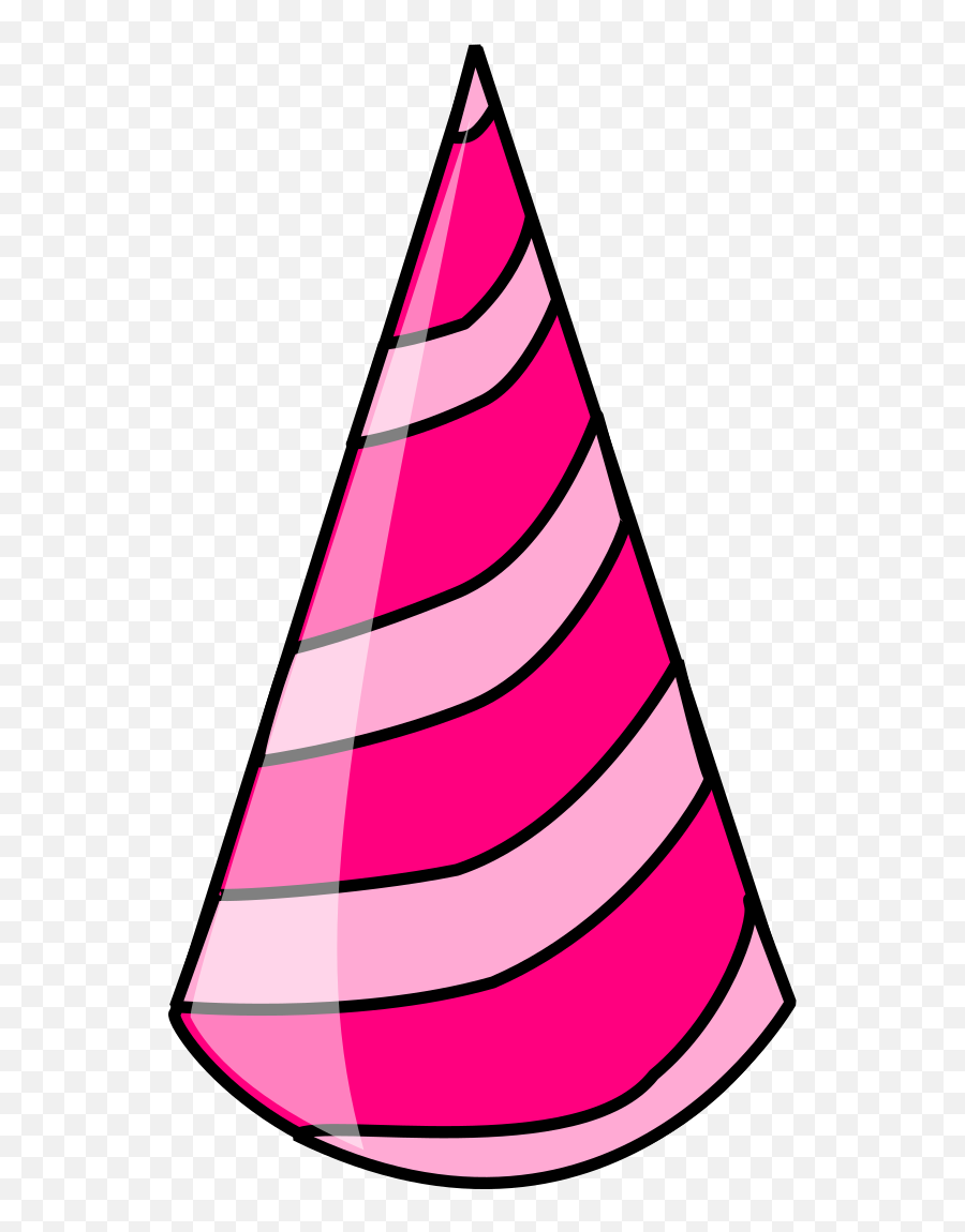 Pink Birthday Hat Clip Art Clipart - Pink Transparent Birthday Hat Png Emoji,Birthday Hat Png