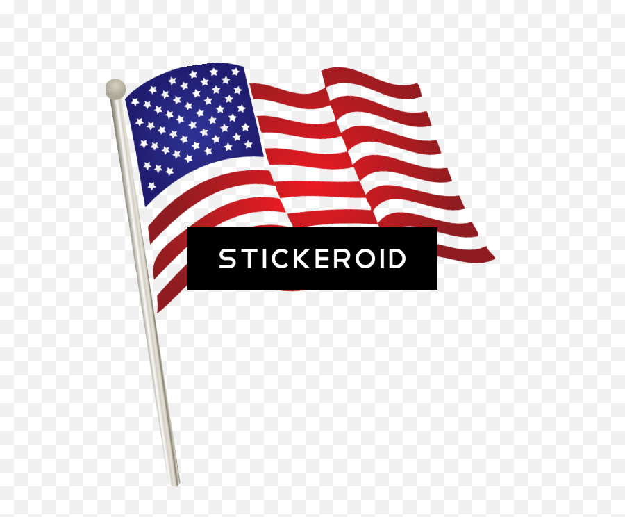 American Flag Clip Art Png Transparent - Transparent Background Flag Transparent Emoji,American Flag Logo
