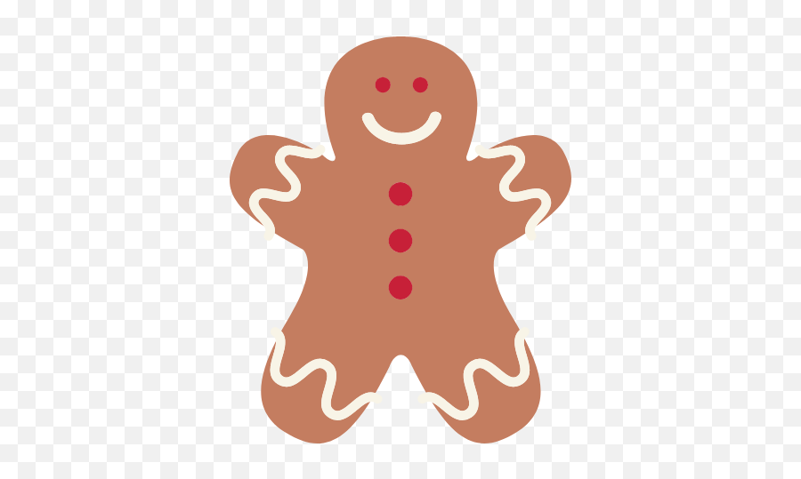 Gingerbread Boy Graphic - Happy Emoji,Gingerbread Clipart